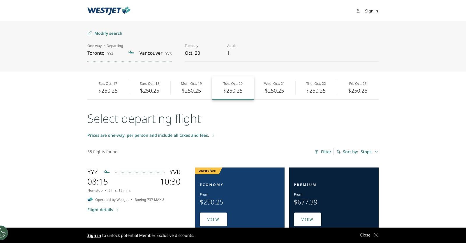 Air Canada vs WestJet: which booking journey makes Toronto to Vancouver easier?
