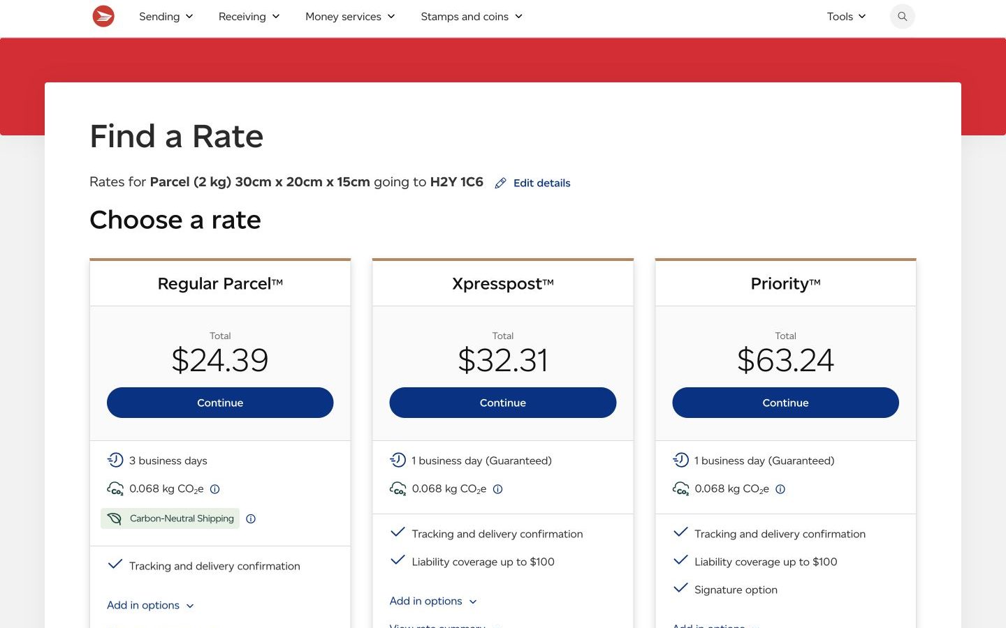 Canada Post vs Purolator: which parcel quote is easier to choose?
