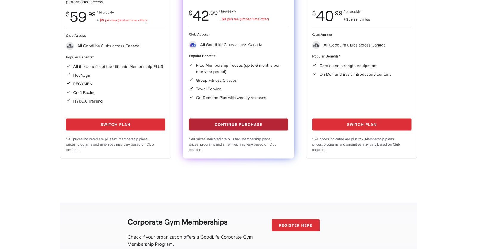 GoodLife vs Planet Fitness: which site makes joining a Toronto gym easier?