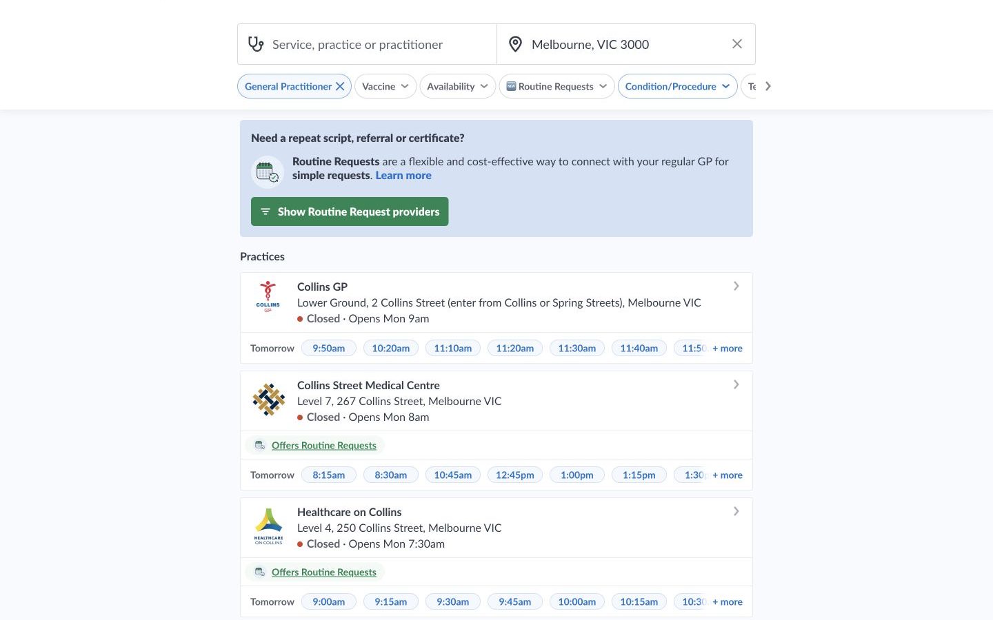 HotDoc vs Healthengine: which site makes booking a Melbourne GP easier?