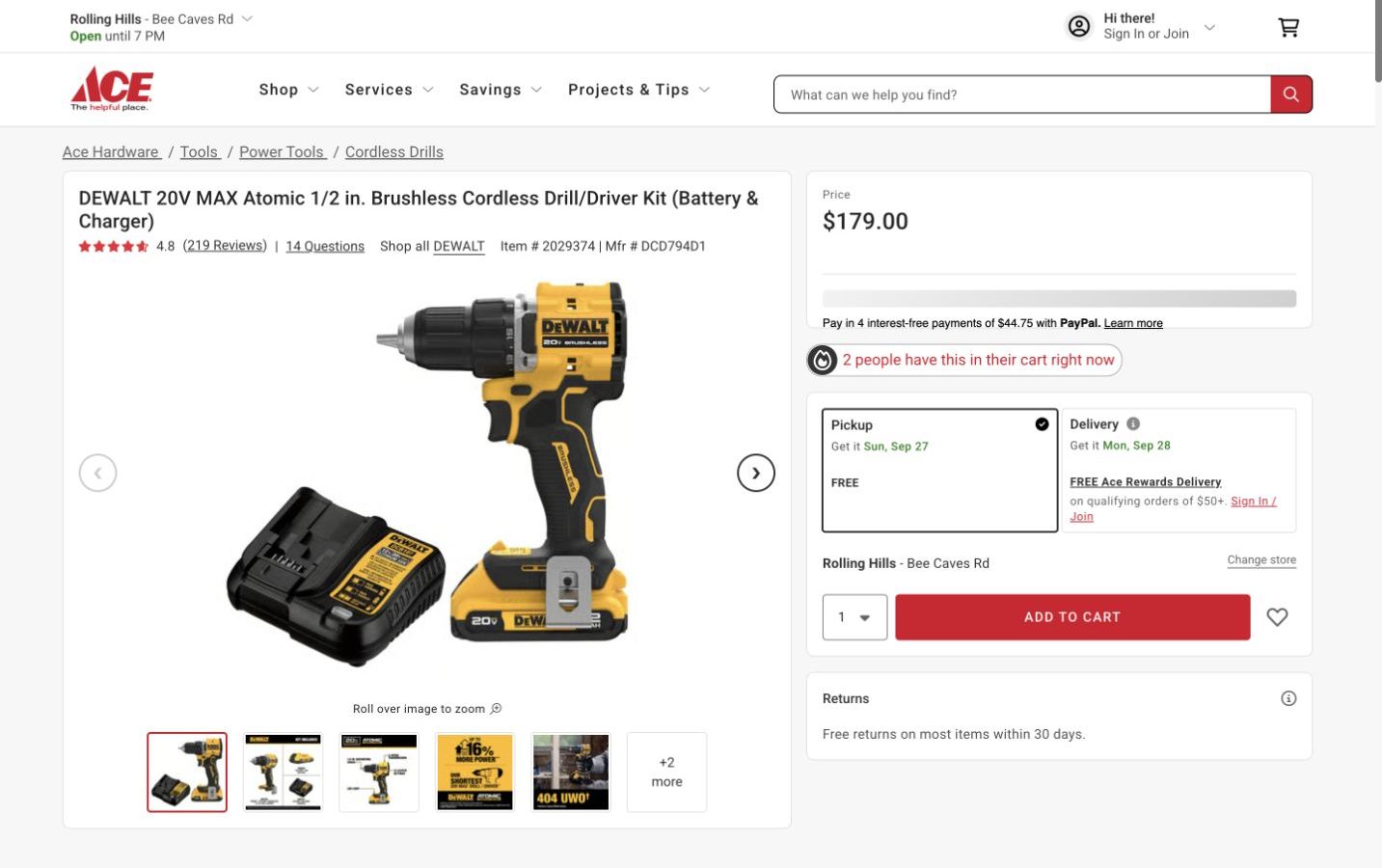 Lowe’s vs Ace Hardware: which cordless-drill pickup journey is clearer?