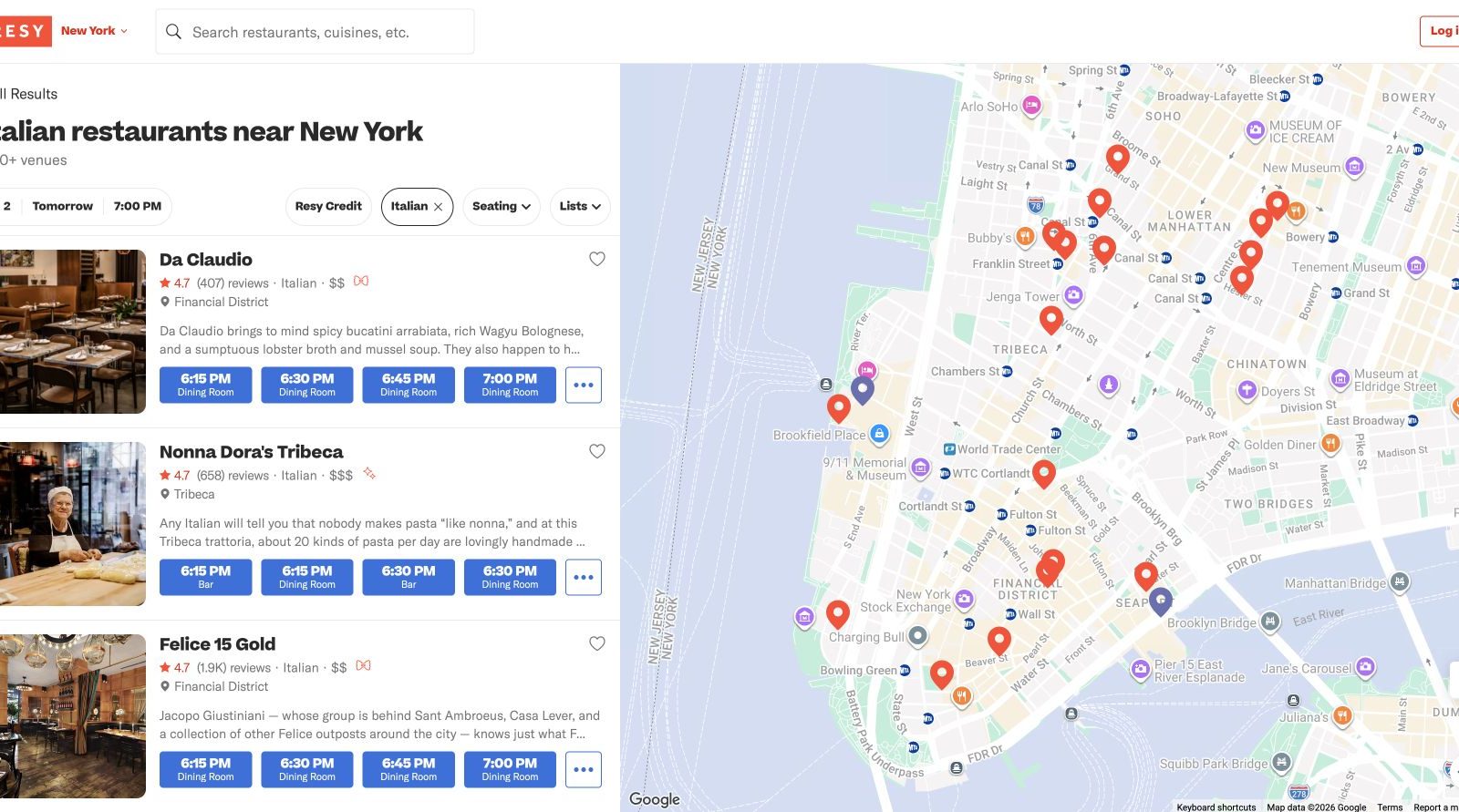 OpenTable vs Resy: which site makes booking a Manhattan dinner easier?