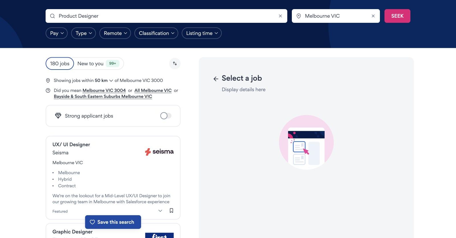 SEEK vs Indeed: which site makes finding a Product Designer job easier?
