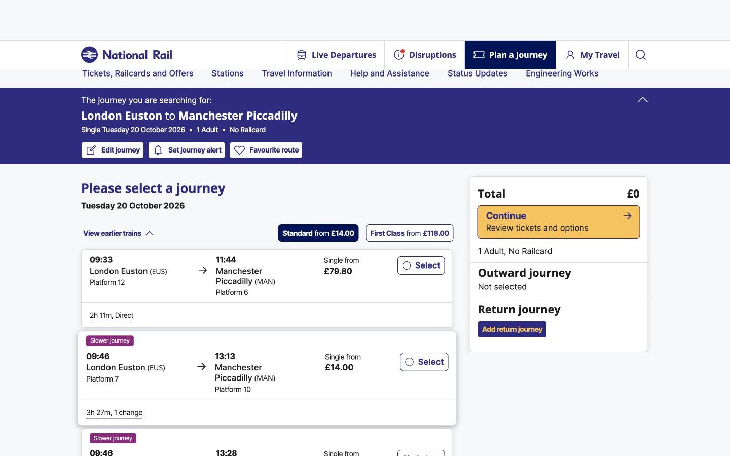 Trainline vs National Rail: which site makes choosing a London-to-Manchester ticket easier?